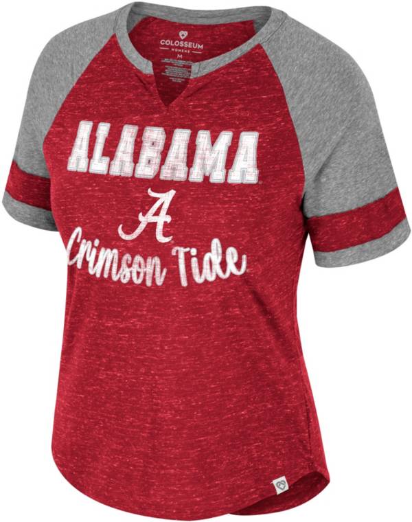 Colosseum Women's Alabama Crimson Tide White Cropped Jersey