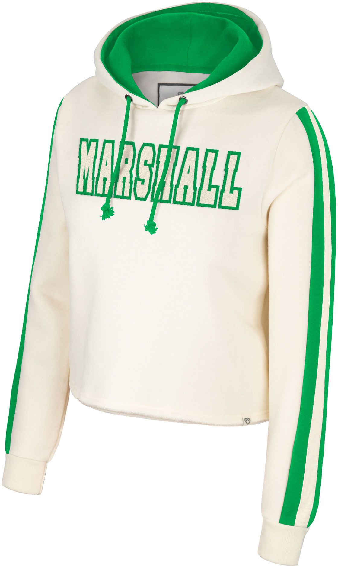 Colosseum Women's Marshall Thundering Herd Cream Perfect Date Cropped  Pullover Hoodie | Dick's Sporting Goods