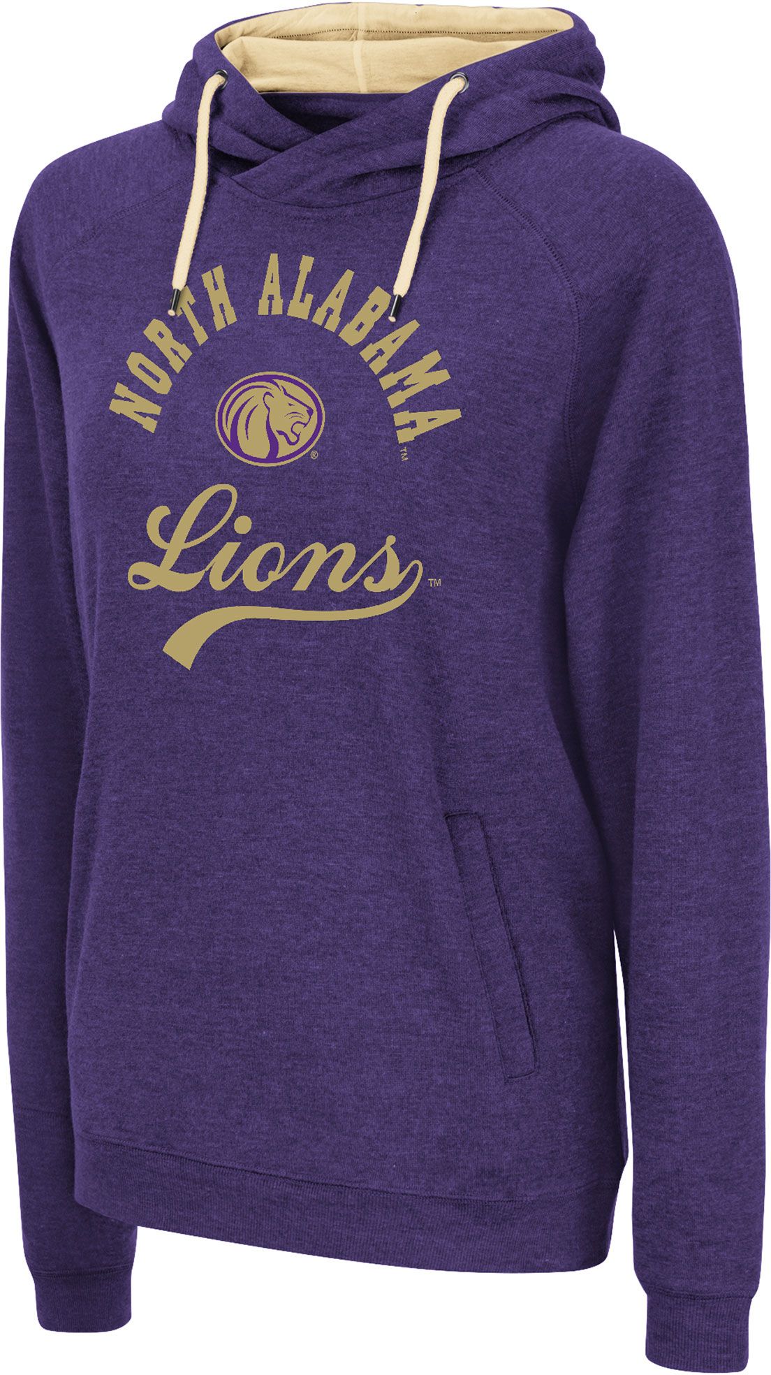 Colosseum Women's North Alabama  Lions Purple Pullover Hoodie