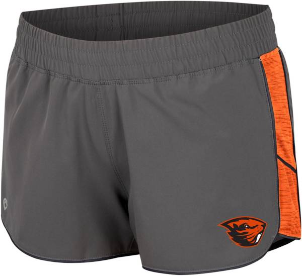 Colosseum Women's Oregon State Beavers Grey Pull the Switch Running Shorts product image