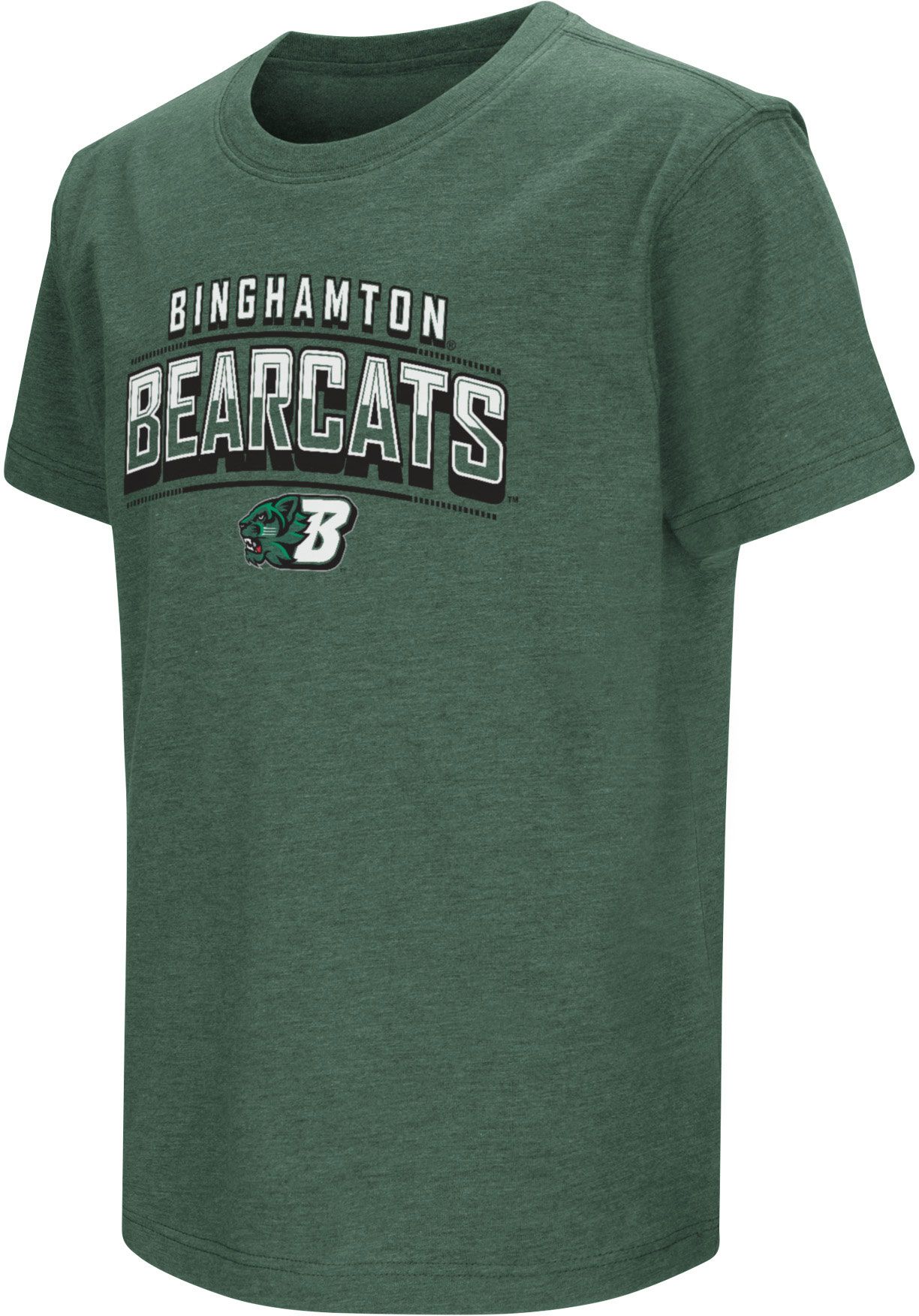 Colosseum Youth Binghamton Bearcats Dark Green Playbook T-Shirt