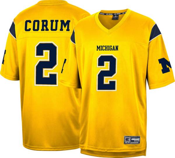 Jordan Youth Tom Brady Michigan Wolverines #10 Blue Replica Football Jersey, Boy's, Size: Small