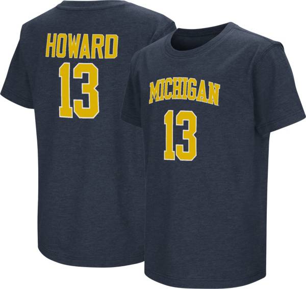 Colosseum Youth Michigan Wolverines Jett Howard #13 Blue T-Shirt product image