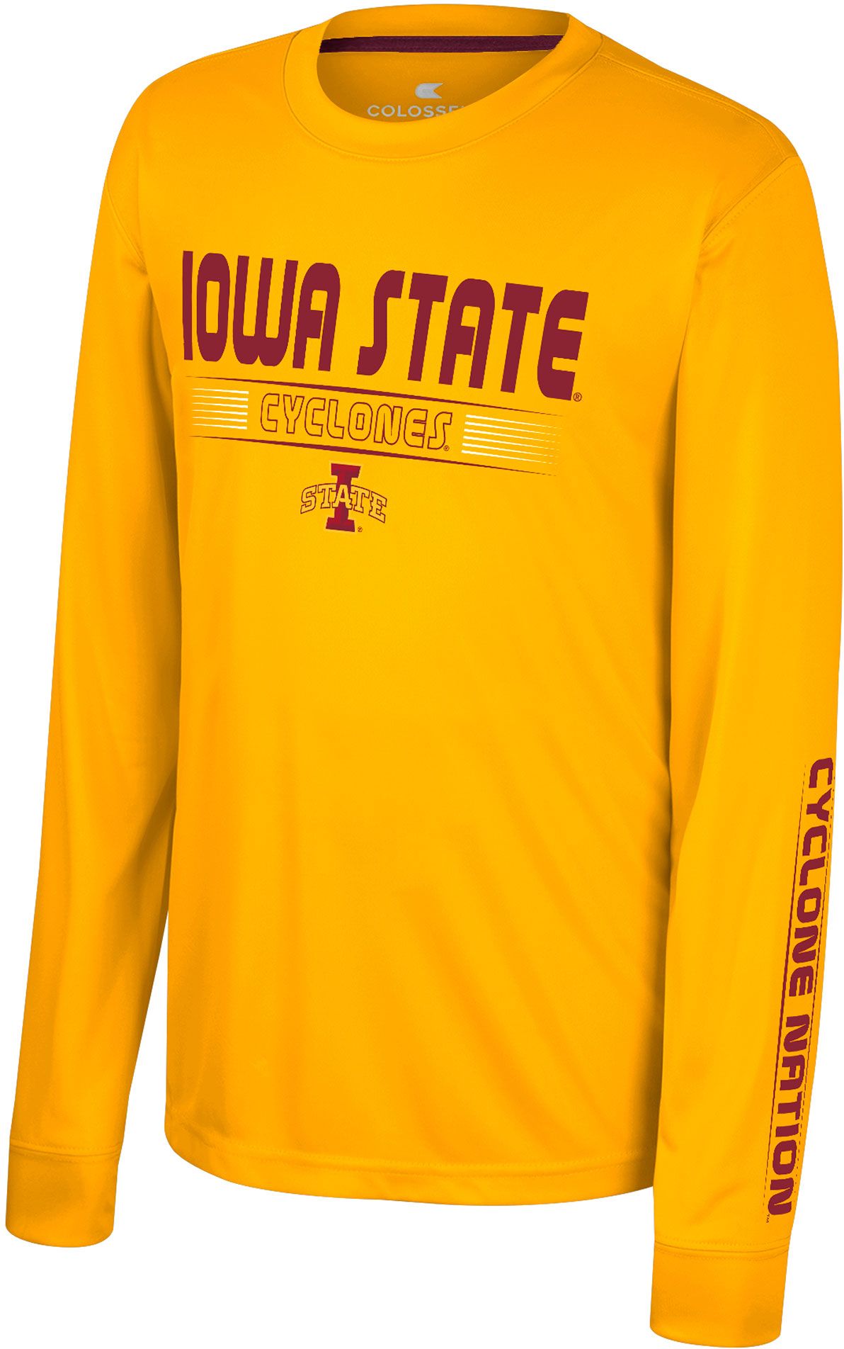 Colosseum Youth Iowa State Cyclones Gold Zach Long Sleeve T-Shirt