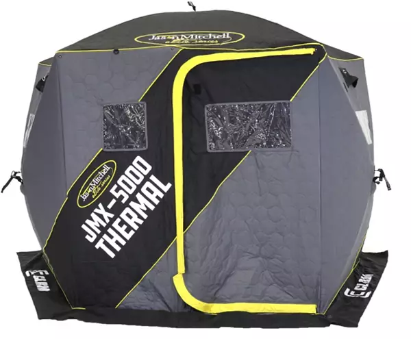 Clam Outdoor Jason Mitchell X-5000 Thermal Ice Fishing Hub Shelter