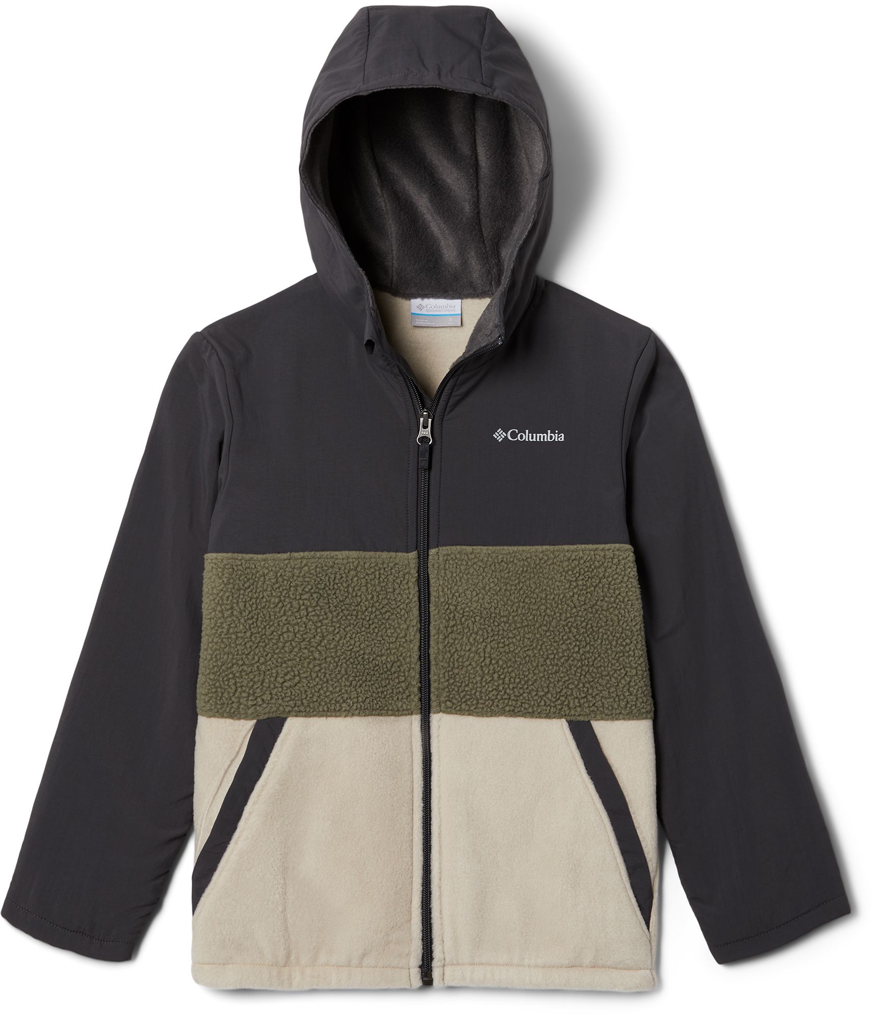 Columbia Boys' Steen Mountain Novelty Hooded Fleece Jacket