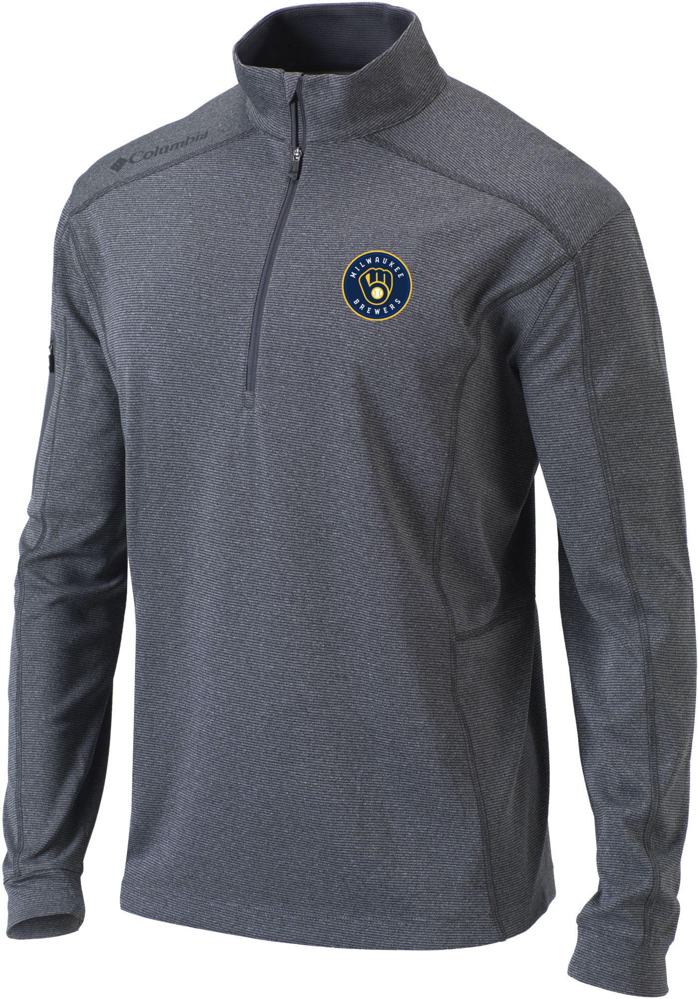 Columbia Men's Milwaukee Brewers Omni-Wick Shotgun 1/4 Zip Pullover product image