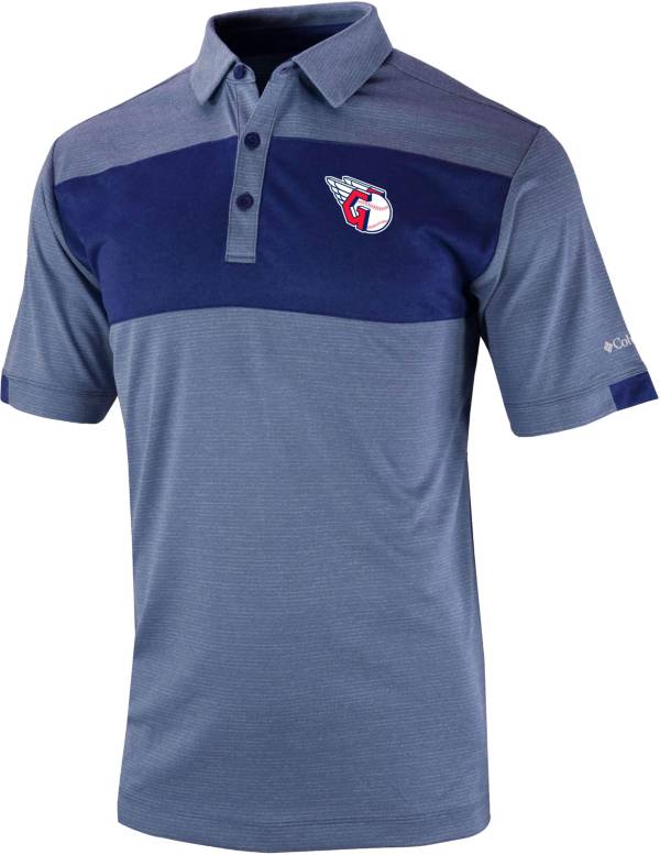 Men's Columbia Gray Cleveland Guardians Omni-Wick Polo Size: Small