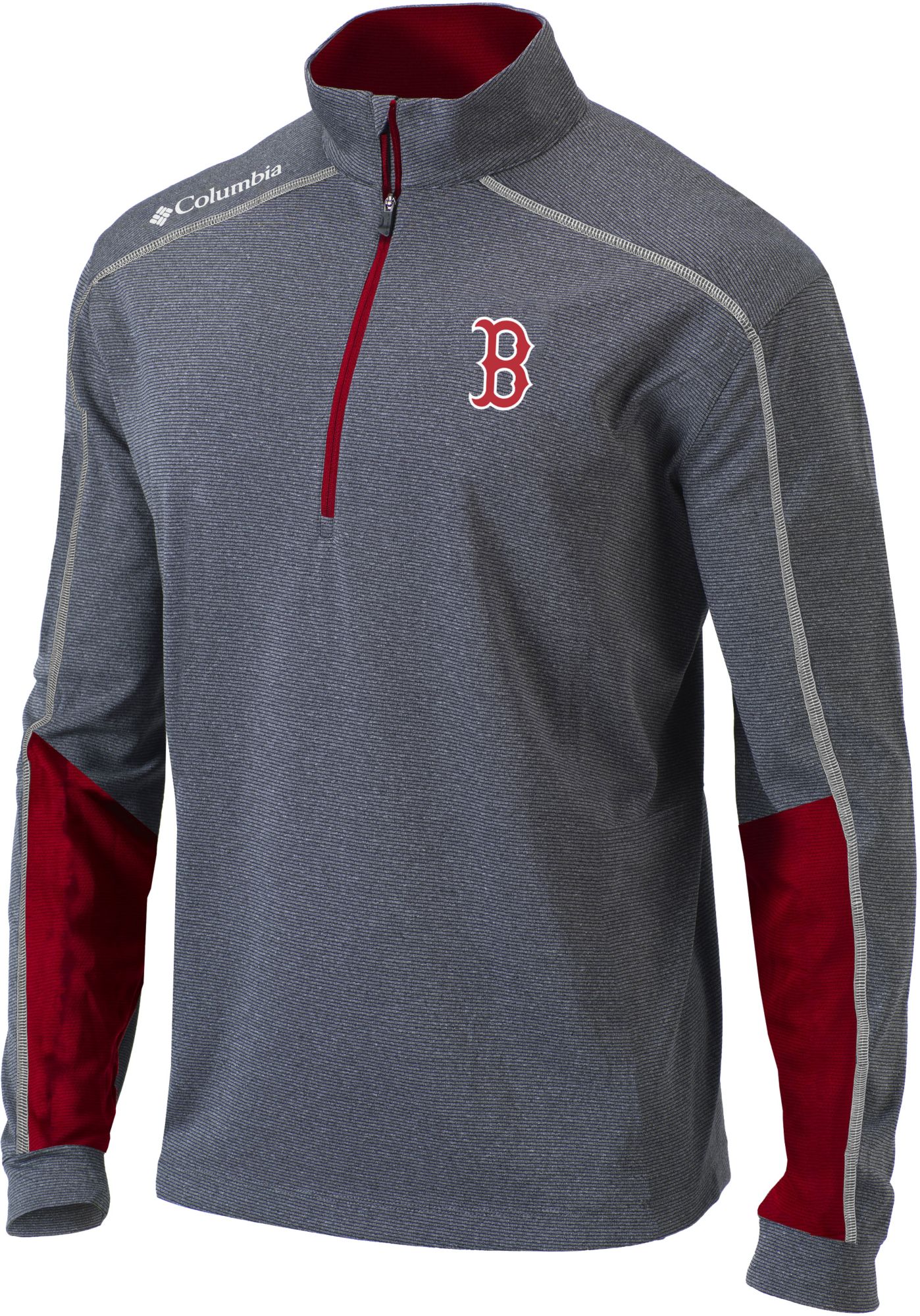 Columbia Men's Boston Red Sox Shotgun 1/4 Zip Pullover