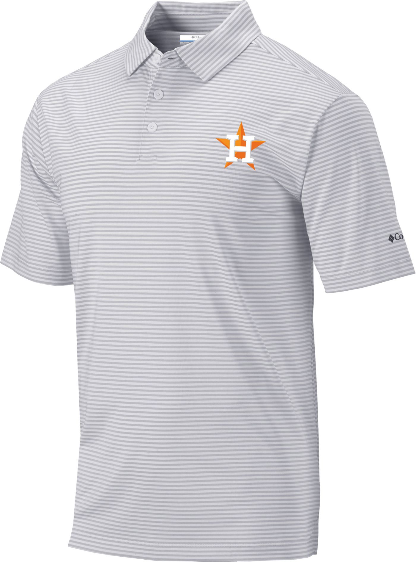 Columbia Men s Houston Astros Golf Club Invite Omni Wick Polo Dick s Sporting Goods