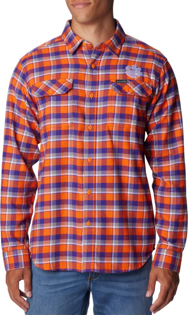 Columbia PFG Men's Orange Clemson Tigers Slack Tide Camp Button-Up Shirt - Orange