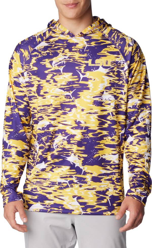 Women's Purple LSU Tigers Tie-Dye Long Sleeve Jersey T-Shirt