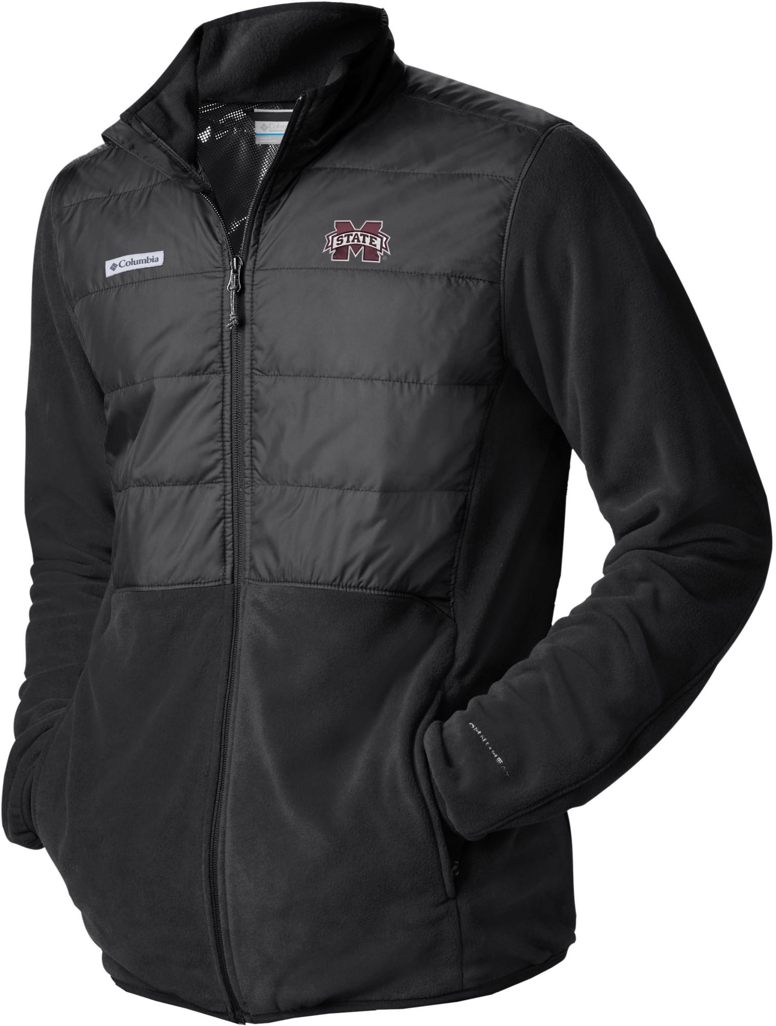 Columbia Men's Mississippi State Bulldogs Black Basin Butte Full Zip Jacket