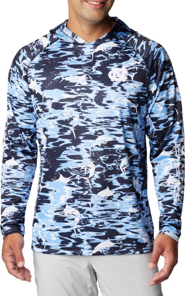 Men's Tampa Bay Rays Columbia Navy Terminal Tackle Long Sleeve Hoodie  T-Shirt