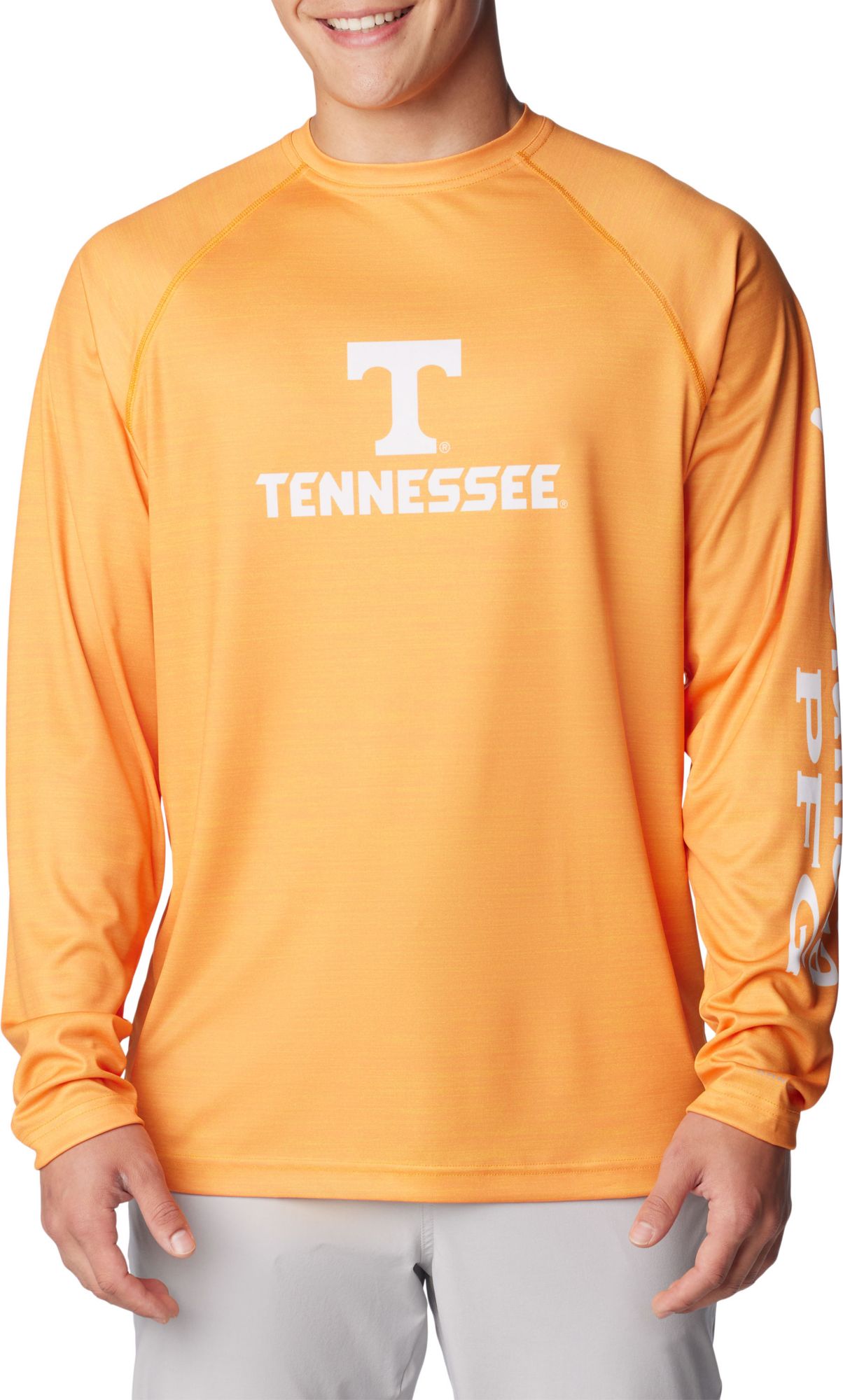 Columbia Men's Tennessee Volunteers Tennessee Orange Heathered Terminal Tackle Long Sleeve T-Shirt product image