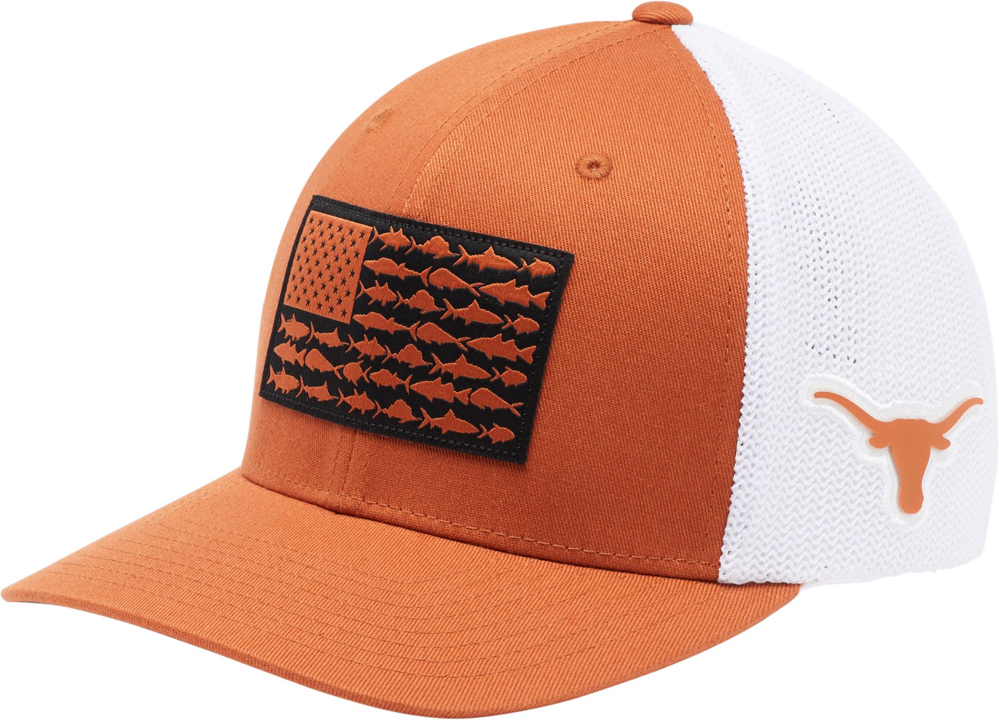 Columbia Men's Texas Longhorns Burnt Orange Lone Star Flag Fitted Hat product image