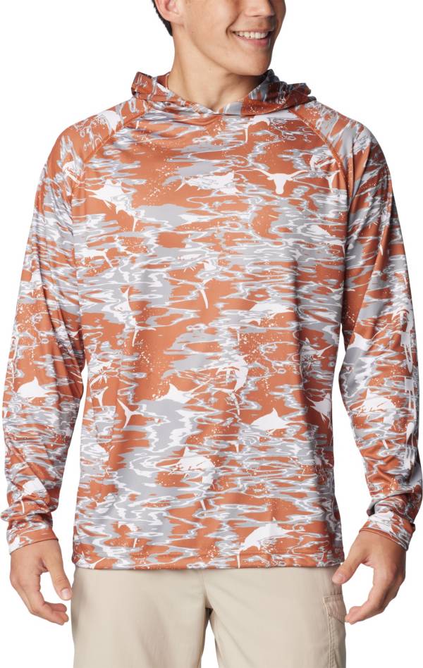 Columbia Men's Texas Longhorns Burnt Orange PFG Super Terminal Tackle Long  Sleeve Hooded T-Shirt