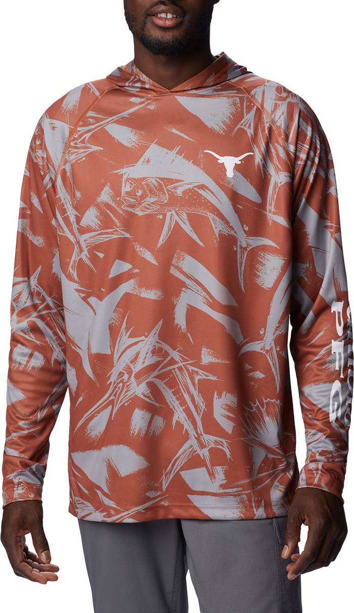 Columbia Men's Texas Longhorns Burnt Orange Terminal Tackle Long Sleeve T-Shirt, XL