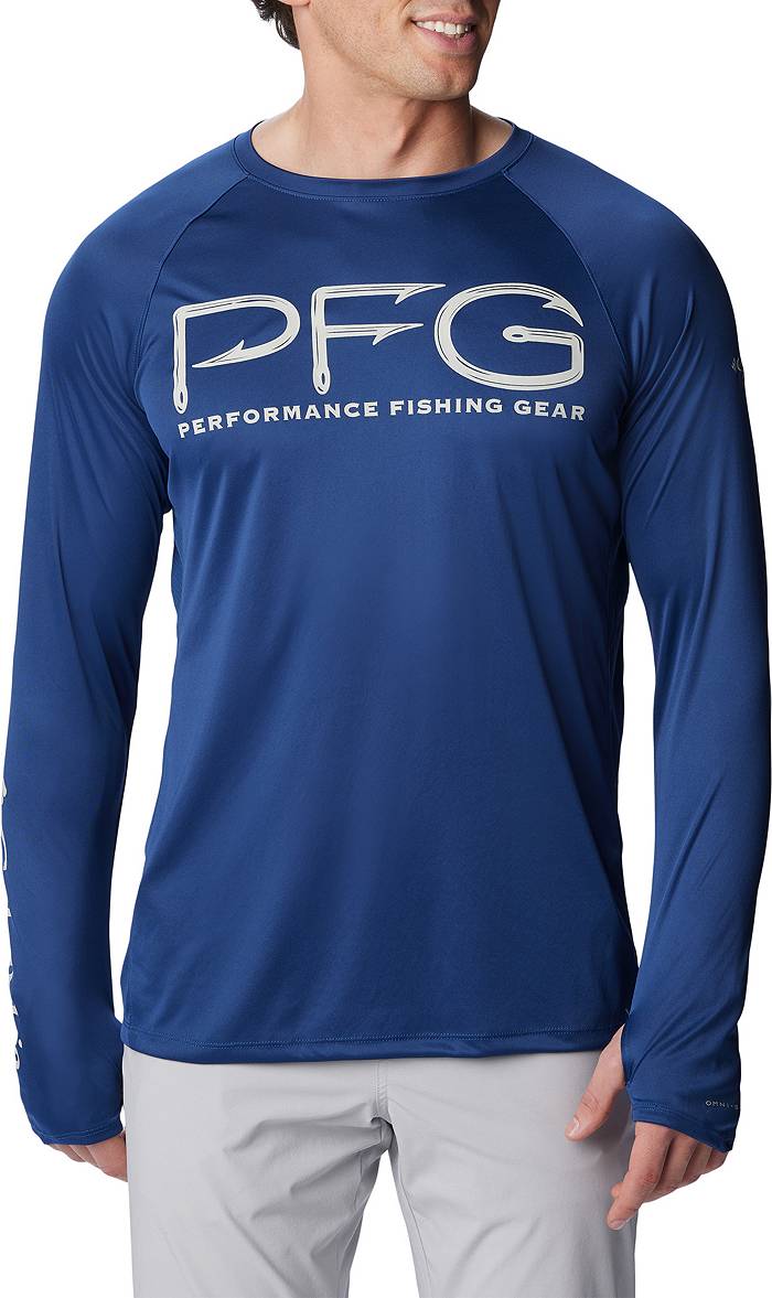 Columbia Men's PFG Terminal Tackle Americana Long Sleeve Fishing Shirt