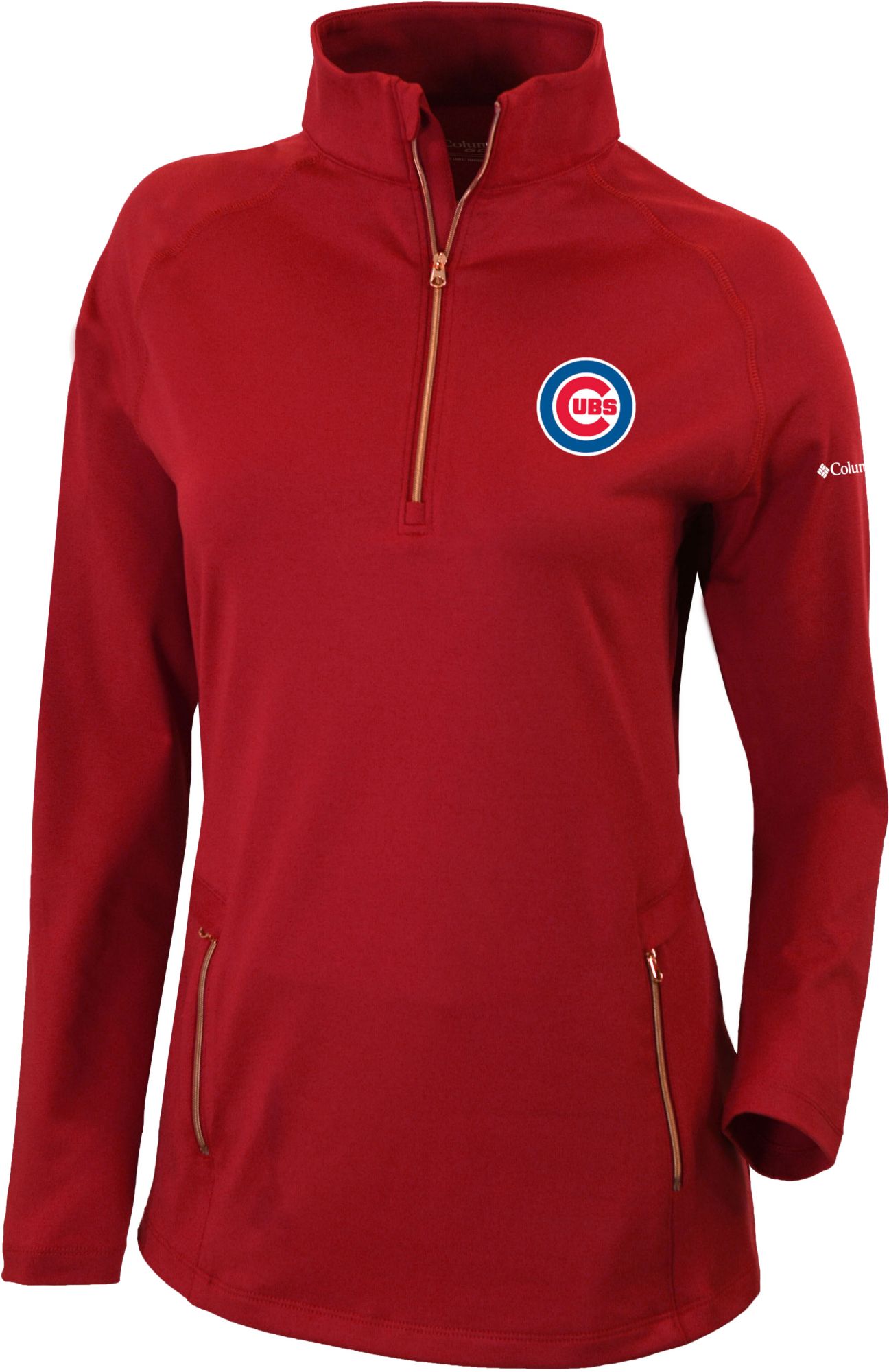 Columbia Women's Chicago Cubs Omni-Wick Outward Nine 1/4 Zip Pullover