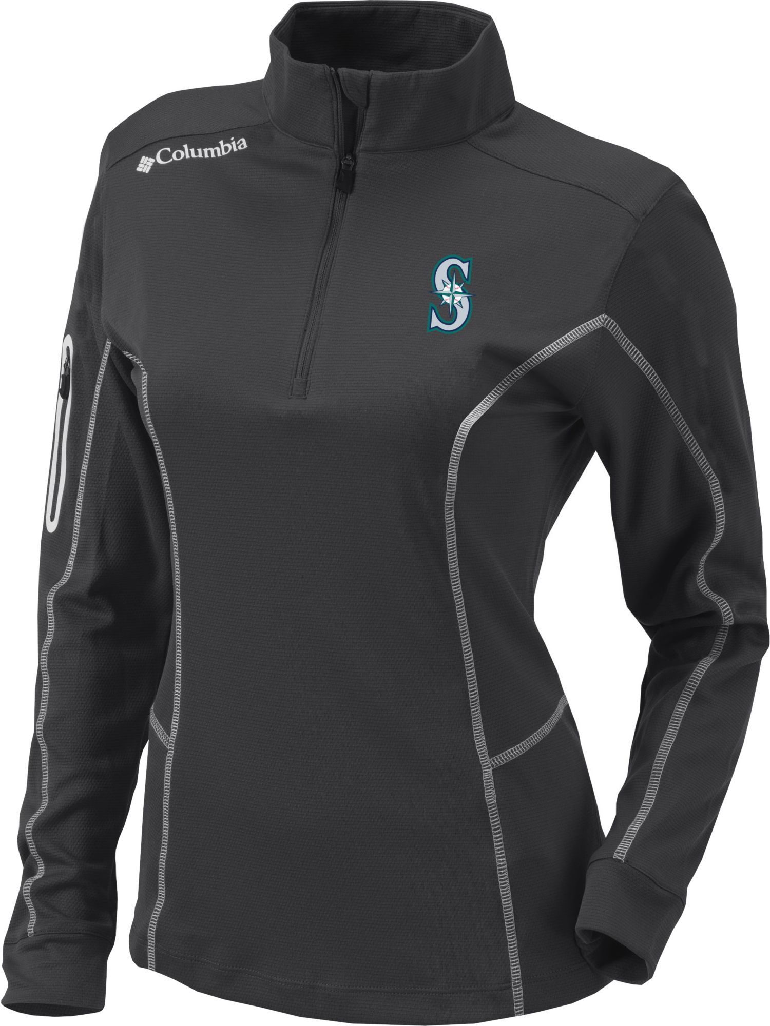 Columbia Women's Seattle Mariners Omni-Wick Shotgun 1/4 Zip Pullover product image