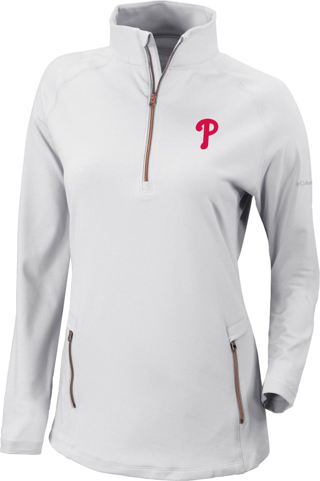 Columbia Women's Philadelphia Phillies Omni-Wick Outward Nine 1/4 Zip Pullover product image