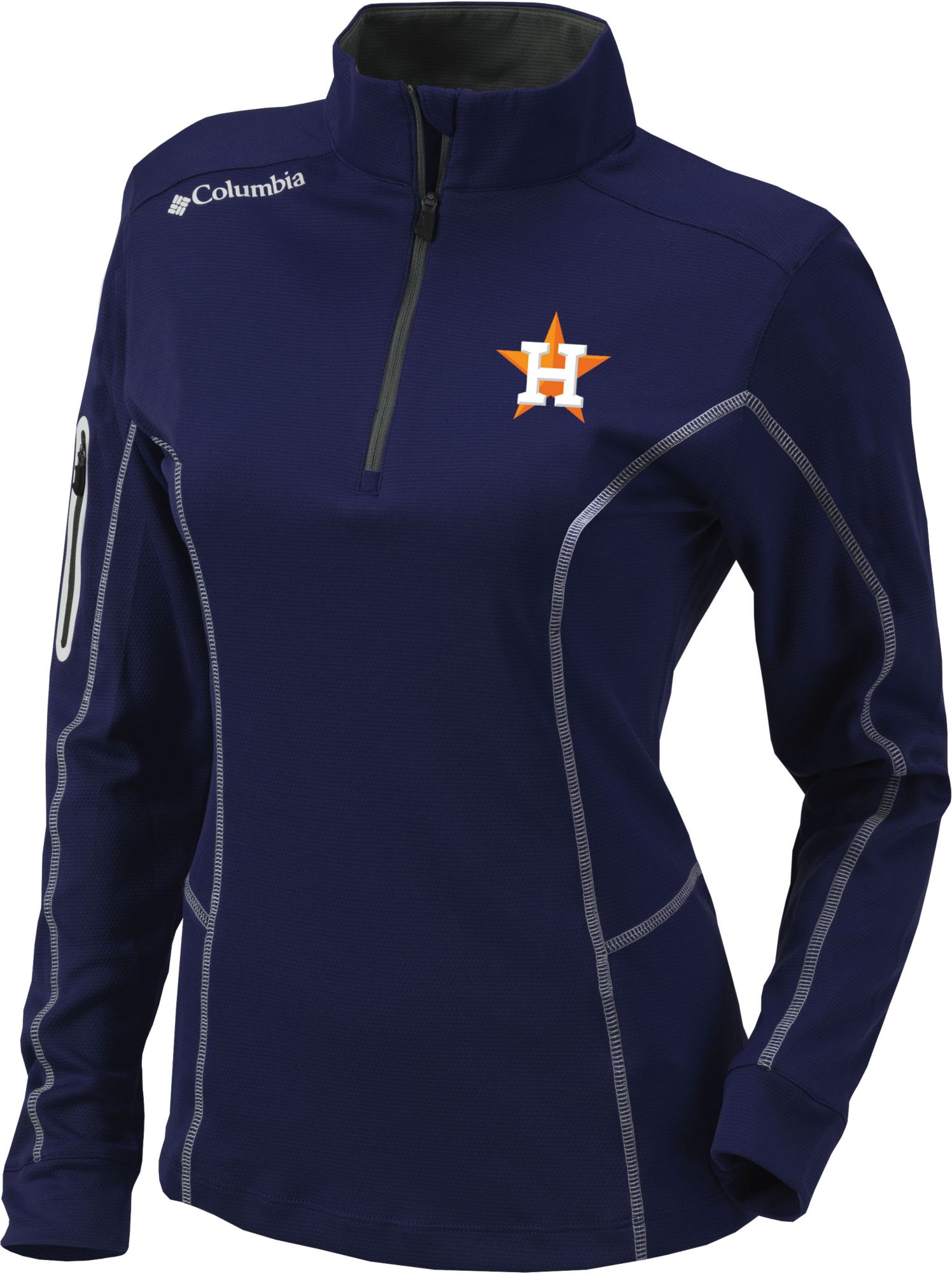 Columbia Women's Houston Astros Omni-Wick Shotgun 1/4 Zip Pullover product image