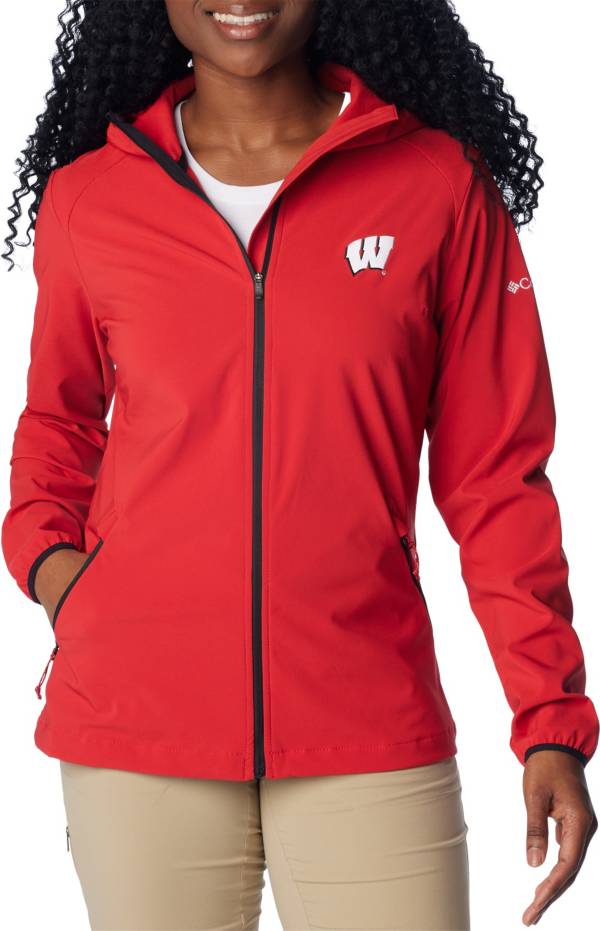 Columbia Women s Wisconsin Badgers Red Canyon Full Zip Jacket