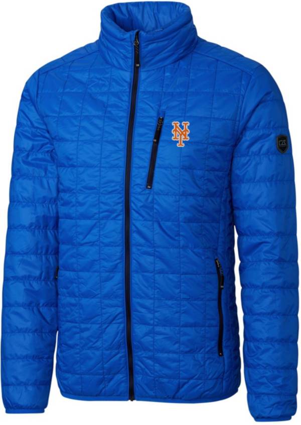 Cutter & Buck Men's New York Mets Eco Insulated Full Zip Puffer Jacket