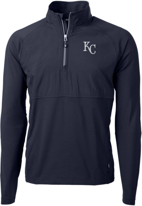 Men's Stitches Royal Kansas City Royals Pullover Crew Sweatshirt