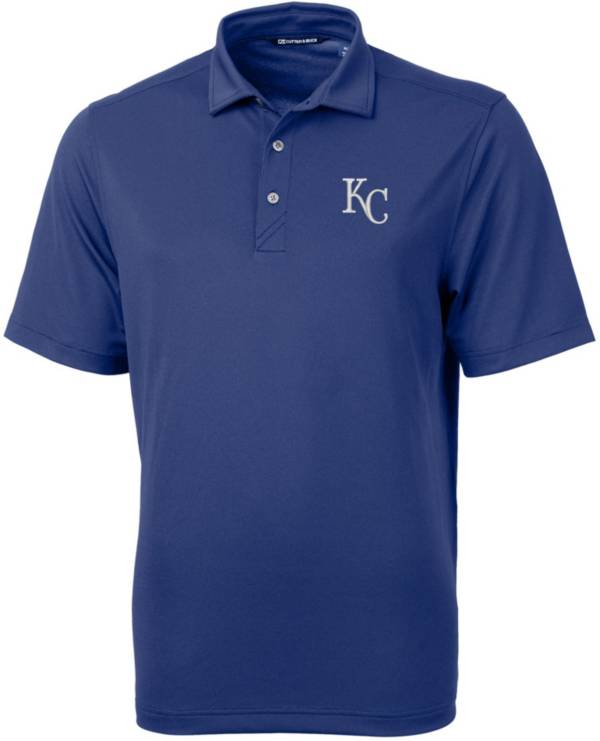Cutter & Buck Men's Kansas City Royals Blue Virtue Eco Pique Polo product image