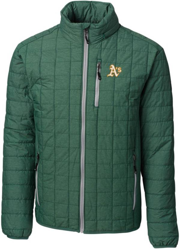 Cutter & Buck Men's Oakland Athletics Eco Insulated Full Zip Puffer Jacket product image