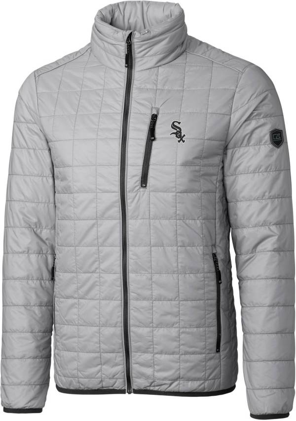 Cutter & Buck Men's Chicago White Sox Eco Insulated Full Zip Puffer Jacket