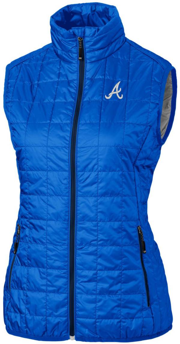 Cutter & Buck Women's  Atlanta Braves Royal Eco Insulated Full Zip Vest product image