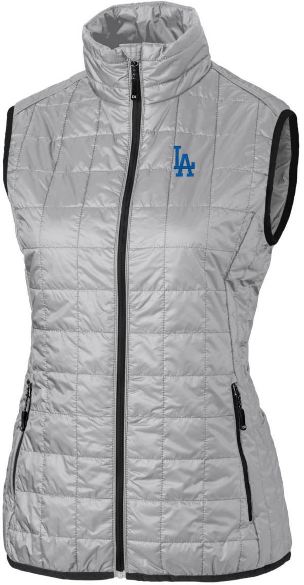 Women's Antigua White/Silver Los Angeles Dodgers Generation Full-Zip Jacket