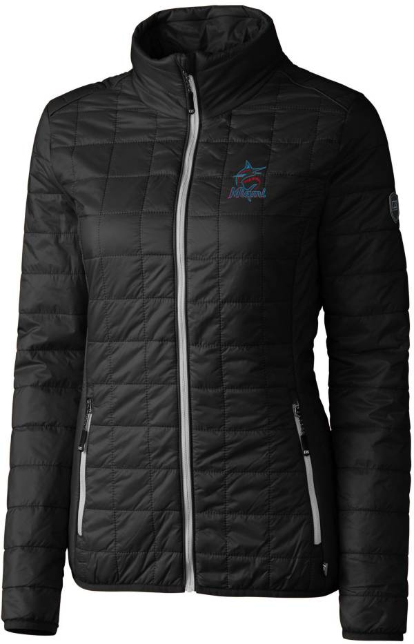 Cutter & Buck Women's Miami Marlins Eco Insulated Full Zip Puffer