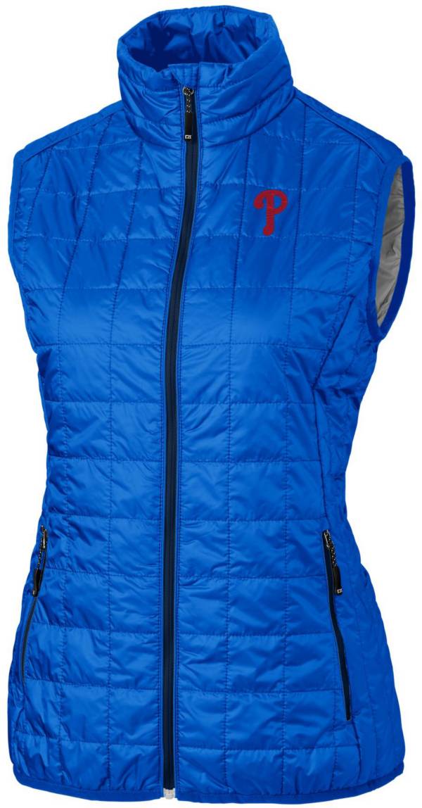 Cutter & Buck Women's  Philadelphia Phillies Royal Eco Insulated Full Zip Vest product image