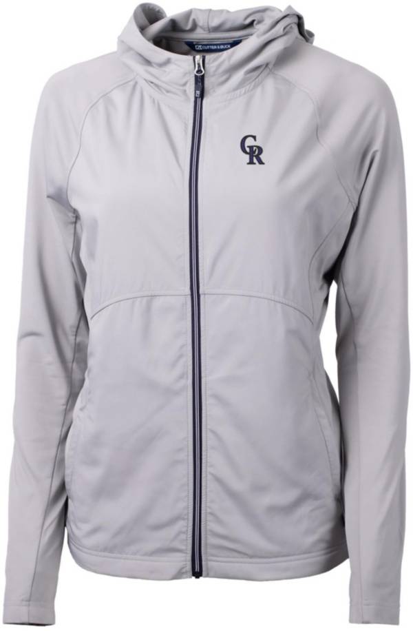 Cutter & Buck Women's Colorado Rockies Polished Eco Knit Hybrid Full Zip Jacket product image