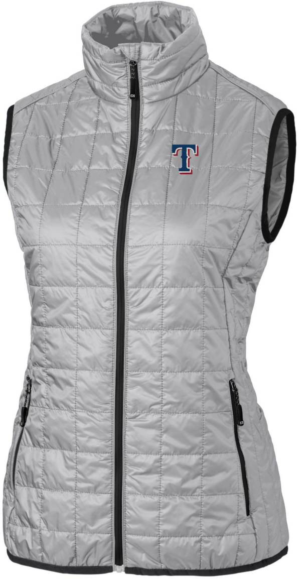Cutter & Buck Women's Texas Rangers Polished PrimaLoft® Eco Insulated Full Zip Puffer Vest product image