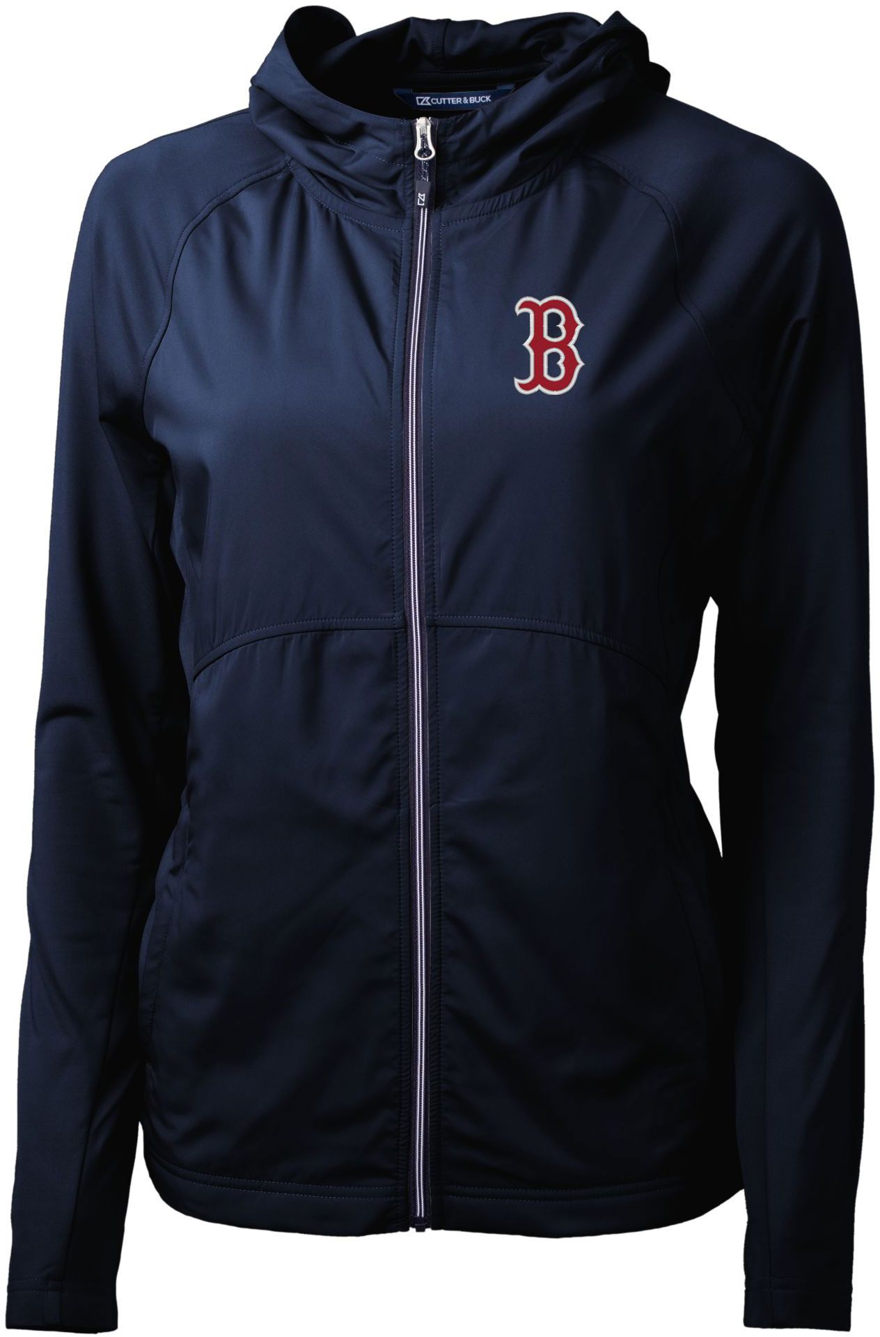 Cutter & Buck Women's Boston Red Sox Blue Eco Knit Hybrid Full Zip Jacket