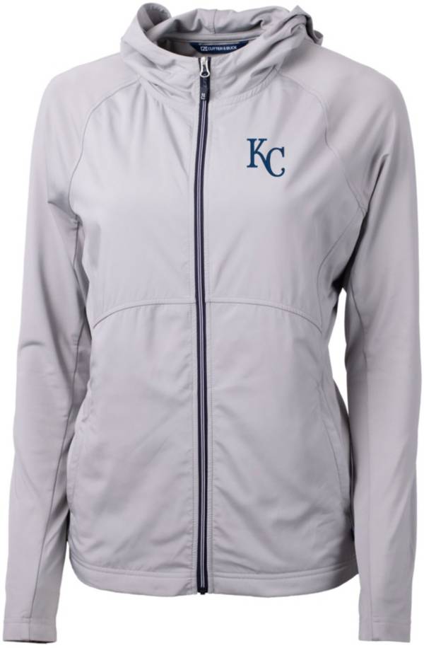 Cutter & Buck Women's Kansas City Royals Polished Eco Knit Hybrid Full Zip Jacket product image