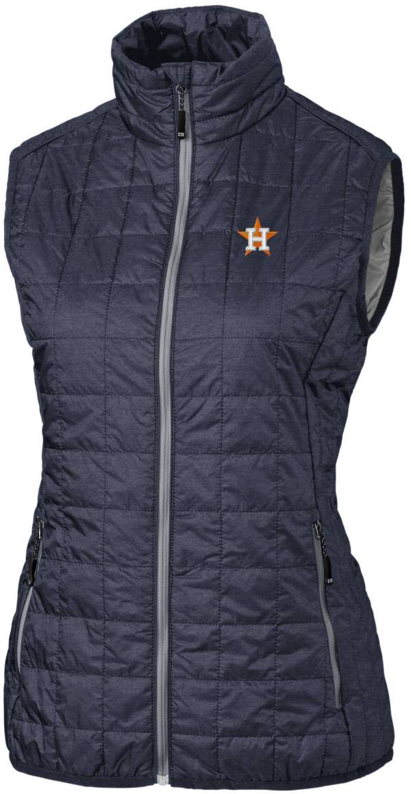 Cutter & Buck Women's  Houston Astros Black Eco Insulated Full Zip Vest product image