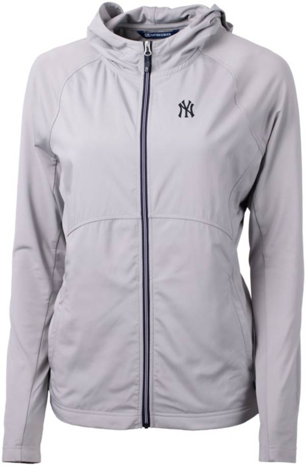 Cutter & Buck Women's New York Yankees Polished Eco Knit Hybrid Full Zip Jacket product image