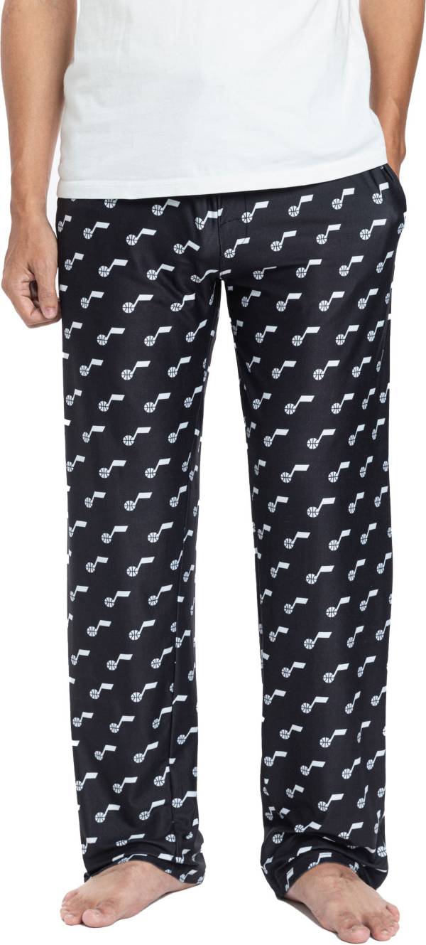 Concepts Sports Utah Jazz Black All Over Print Knit Pants