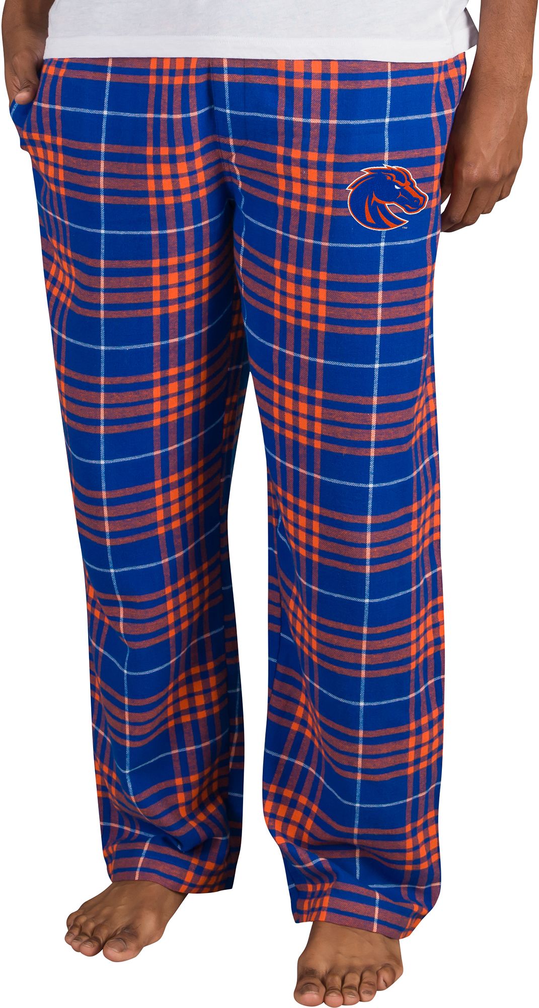 College Concepts Men's Boise State Broncos Blue Concord Flannel Pants