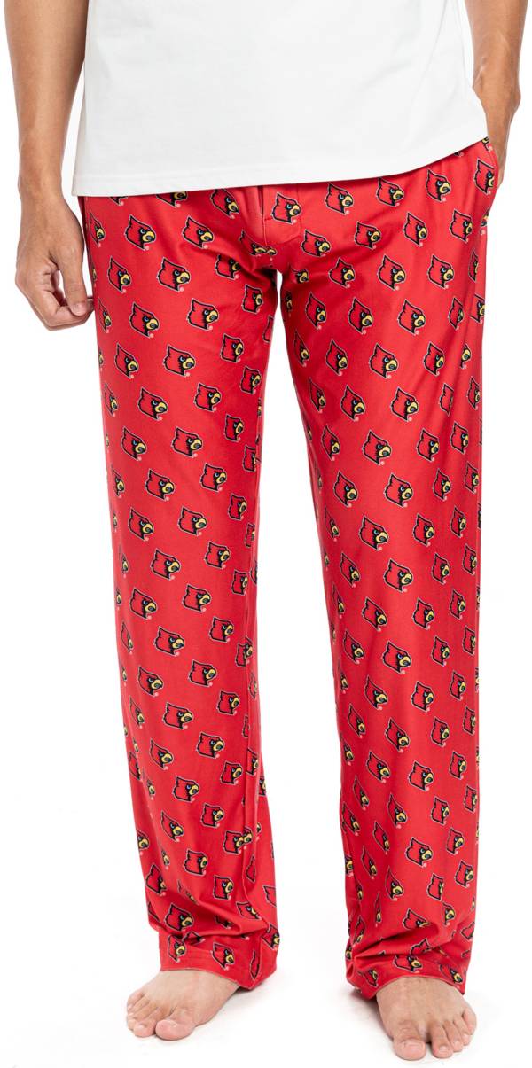 College Concepts Men's Louisville Cardinals Cardinal Red Gauge Knit Fleece Pants, XXL | Holiday Gift