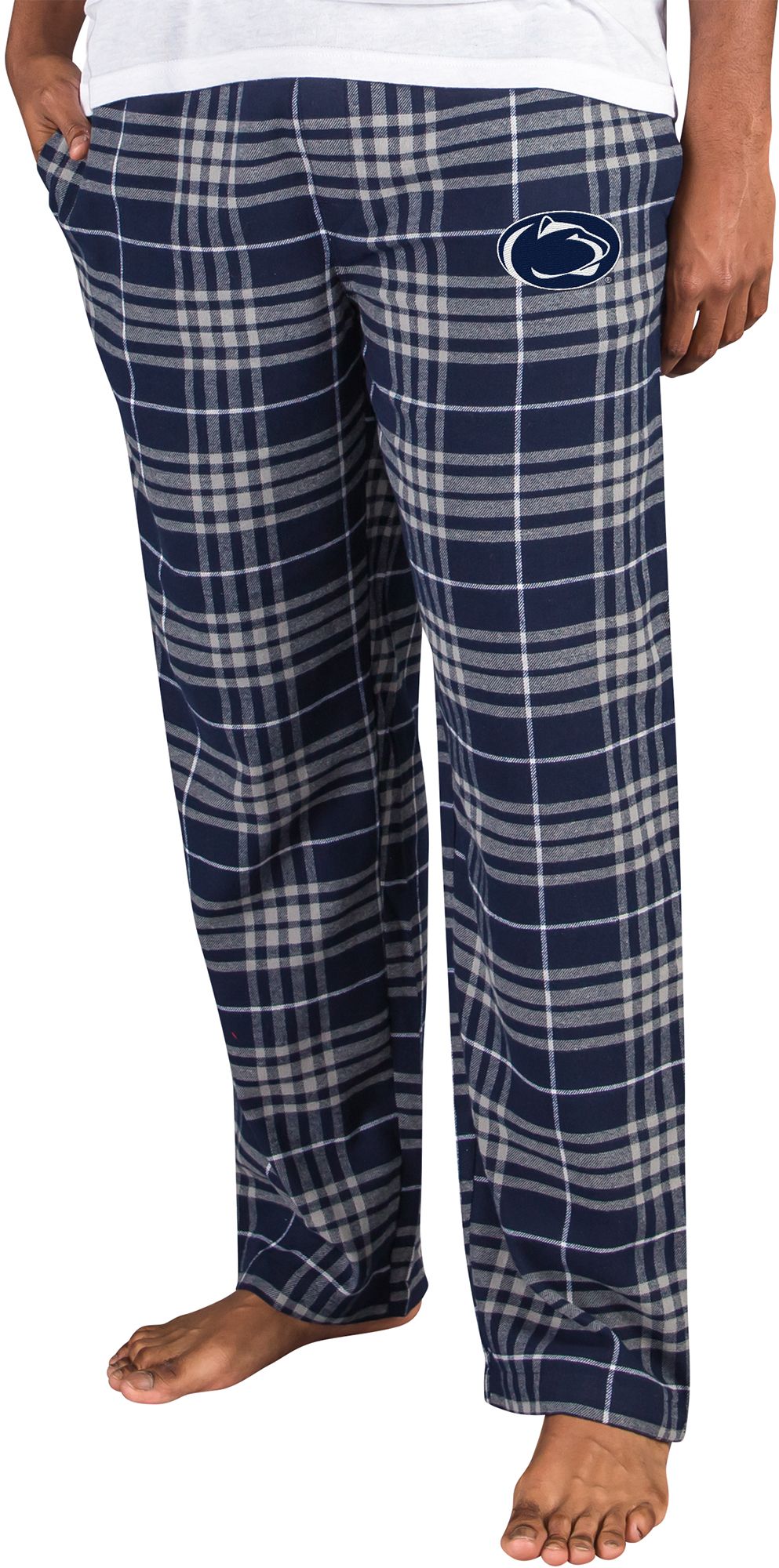 College Concepts Men's Penn State Nittany Lions Blue Concord Flannel Pants