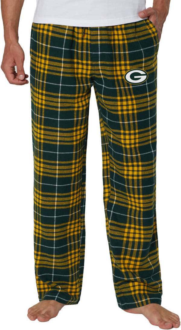 Regular Fit Pajama Pants - Dark green/plaid - Men