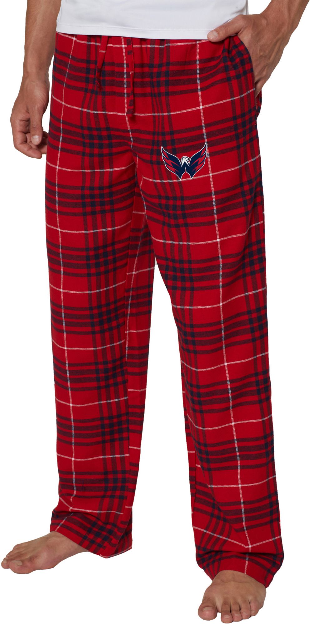 Concepts Sport Men's Washington Capitals Flannel Red Pajama Pants