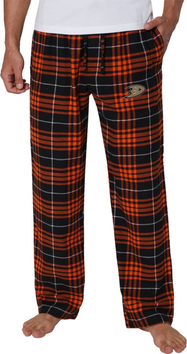 Concepts Sport Men s Anaheim Ducks Flannel Black Pajama Pants